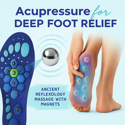 Semelles intérieures absorbant les chocs magnétiques pour un confort tout au long de la journée